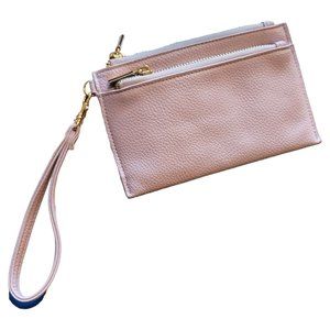 Lavender Purple Faux Leather Wristlet Purse Clutch Handbag DH664